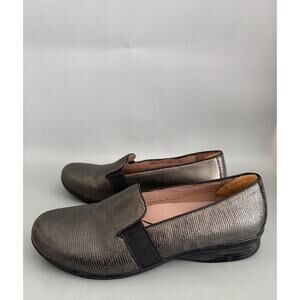 Dansko Addy Copper Metallic Leather Slip-On Flat Loafer EU 40 Comfort Flats